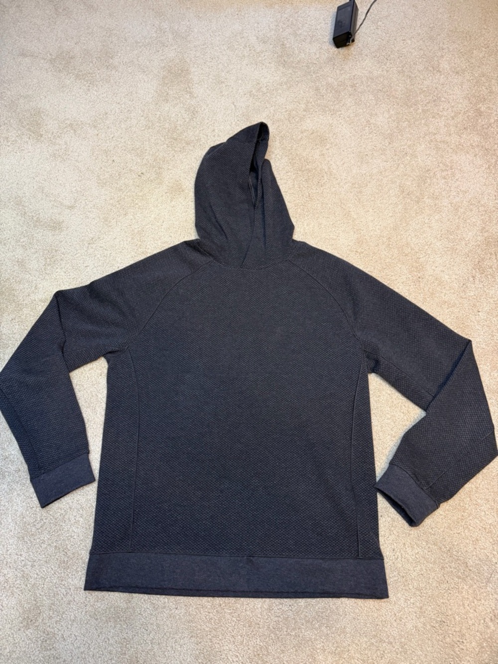 Men's VRST Dark Gray Textured Pullover Hoodie